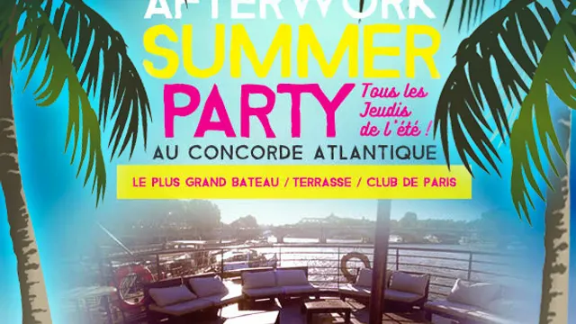 AFTERWORK LA VOILE PARISIENNE (BATEAU CLUB GEANT, DOUBLE TERRASSE GEANTE PANORAMIQUE & 2 SALLES)