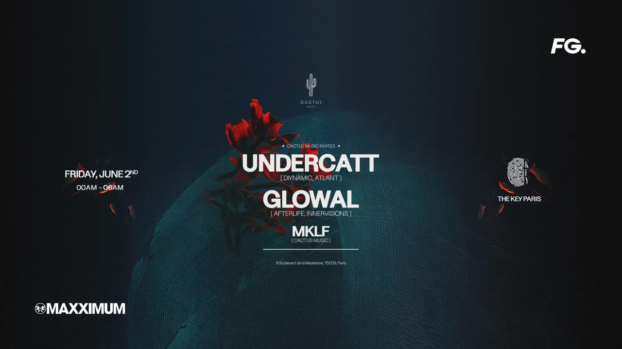 THE KEY X CACTUS MUSIC INVITES UNDERCATT & GLOWAL