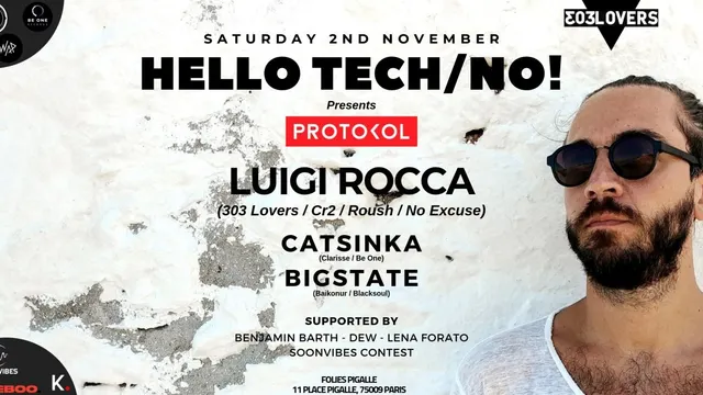 Hello Tech/No! Presents: Protokol with Luigi Rocca (Paris)