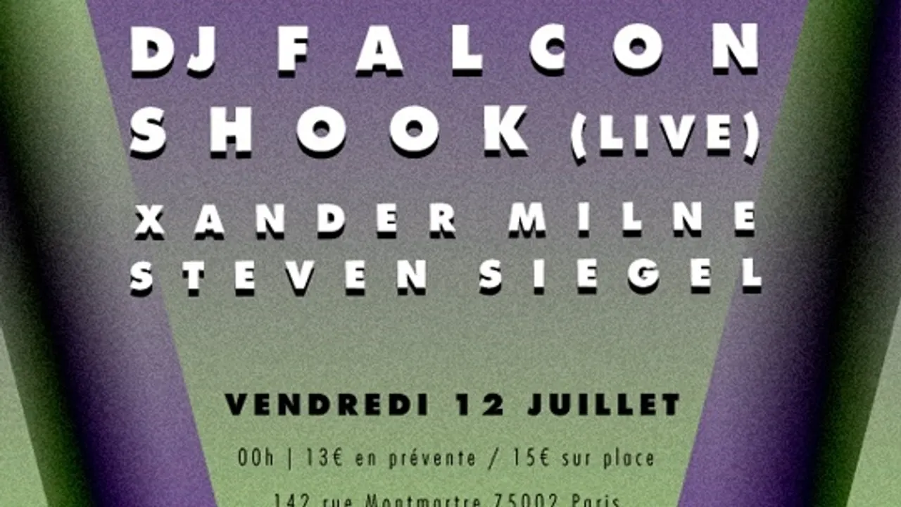 Vulture avec Shook Live, Dj Falcon, Alan Braxe