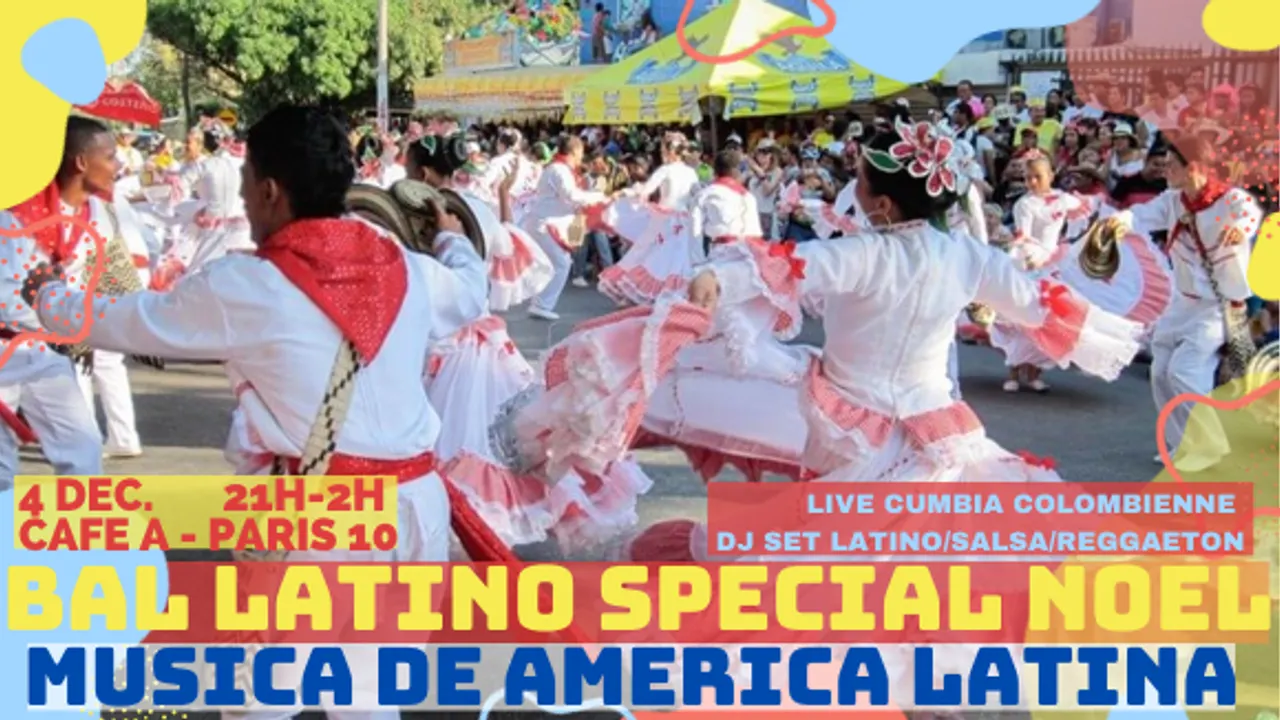BAL LATINO SPECIAL NOËL ! Soirée cumbia, salsa, caribe, afro-latin, reggaeton II CAFE A (Paris 10)