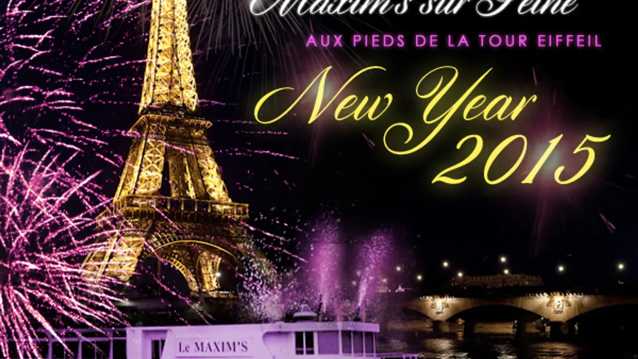 Bateau Maxim's Tour Eiffel Nouvel An 2015