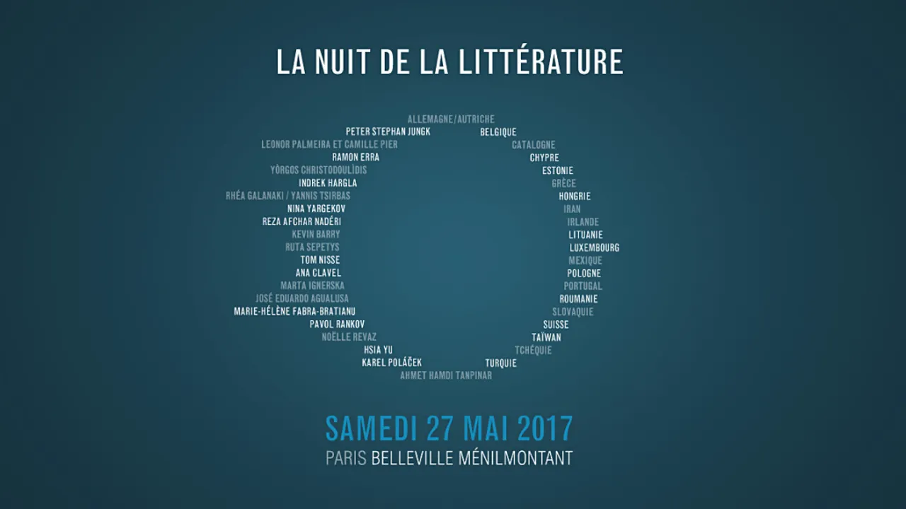 Nuit de la littérature 2017 - Belleville / Ménilmontant