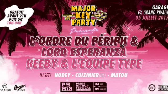 MAJOR KEY PARTY Free avant 21h