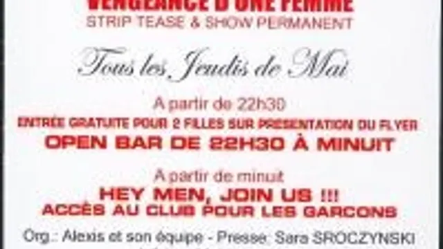 Vengence D'une Femme  Paradis D'un Homme