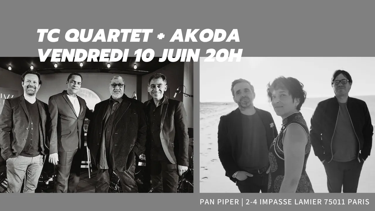 Tony Chasseur Quartet + AKODA : Les rendez-vous créoles