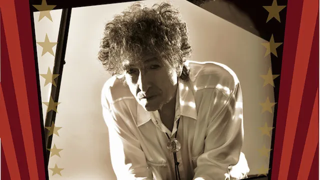 Bob Dylan and his band en concert