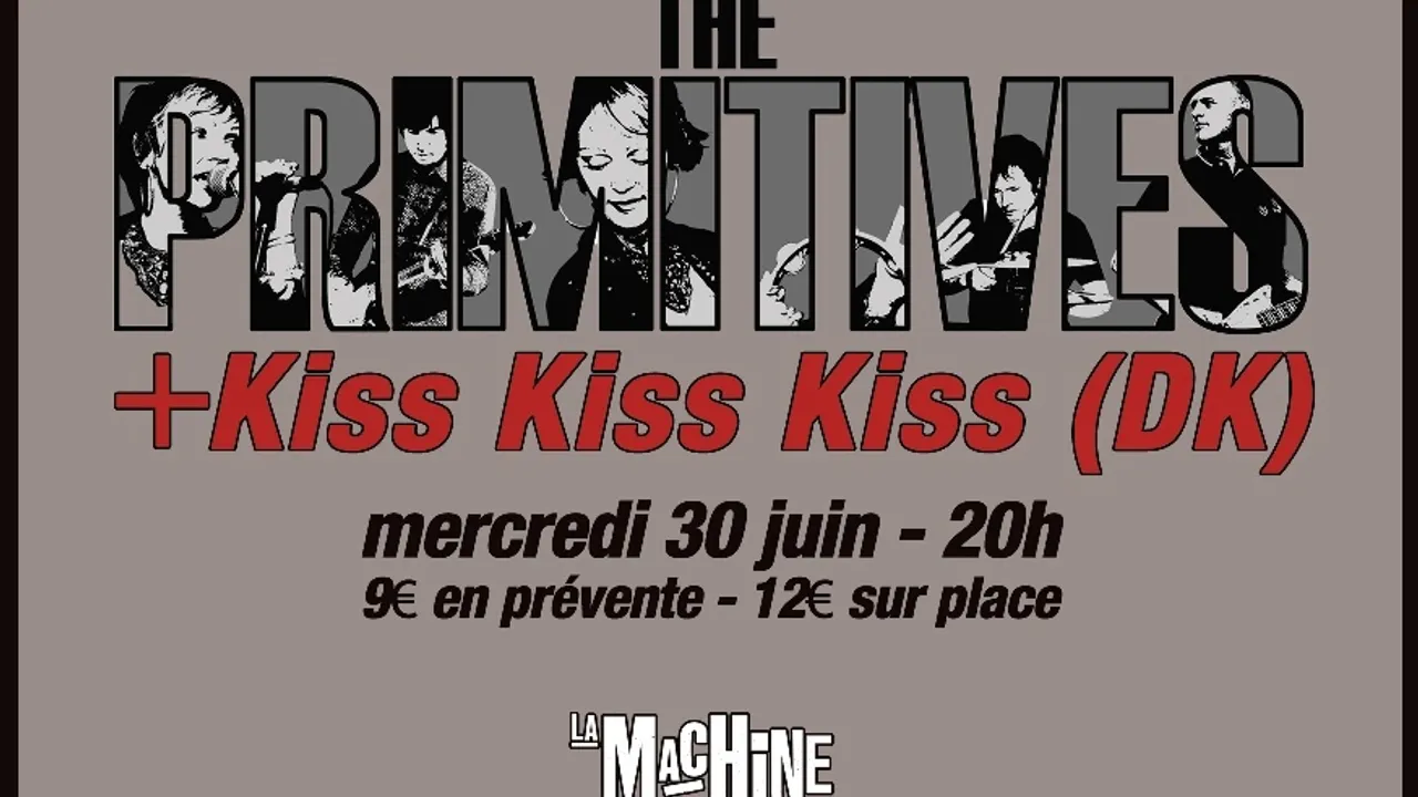 THE PRIMITIVES (UK) + KISS KISS KISS (DK)