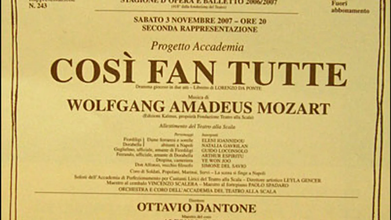 Cosi Fan Tutte