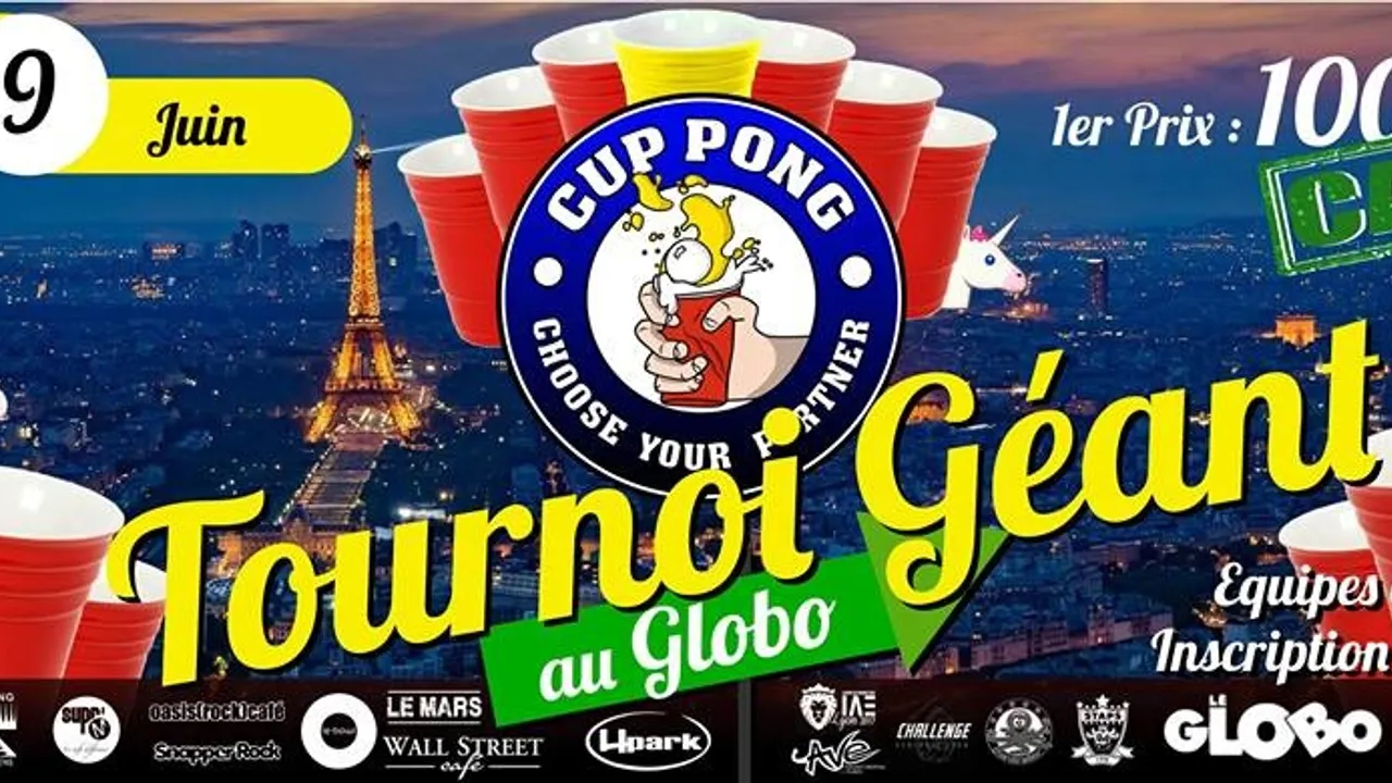 1er tournoi de cup pong à paris