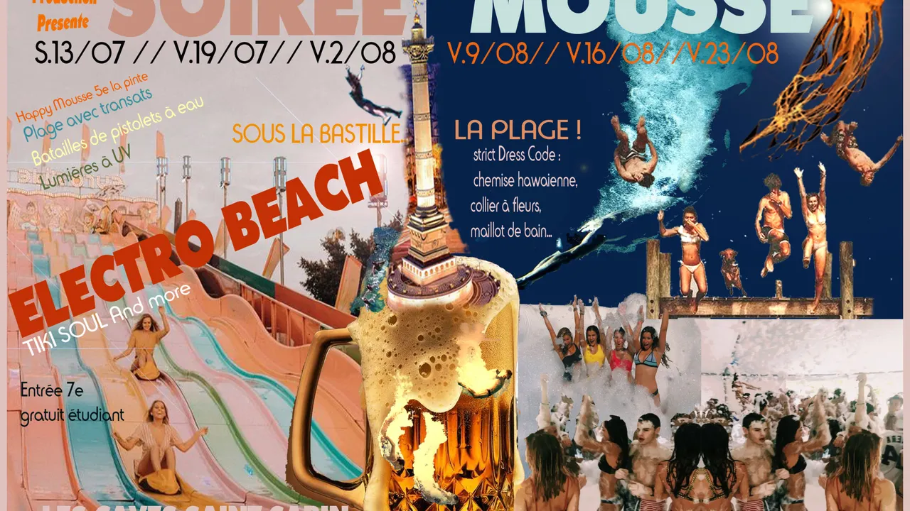 Soirée Mousse : Sous Bastille la Plage - Été 2019