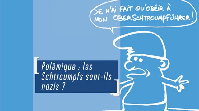 Politiquement schtroumpf Le Petit livre bleu sur scène