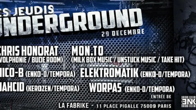 #lesjeudisunderground