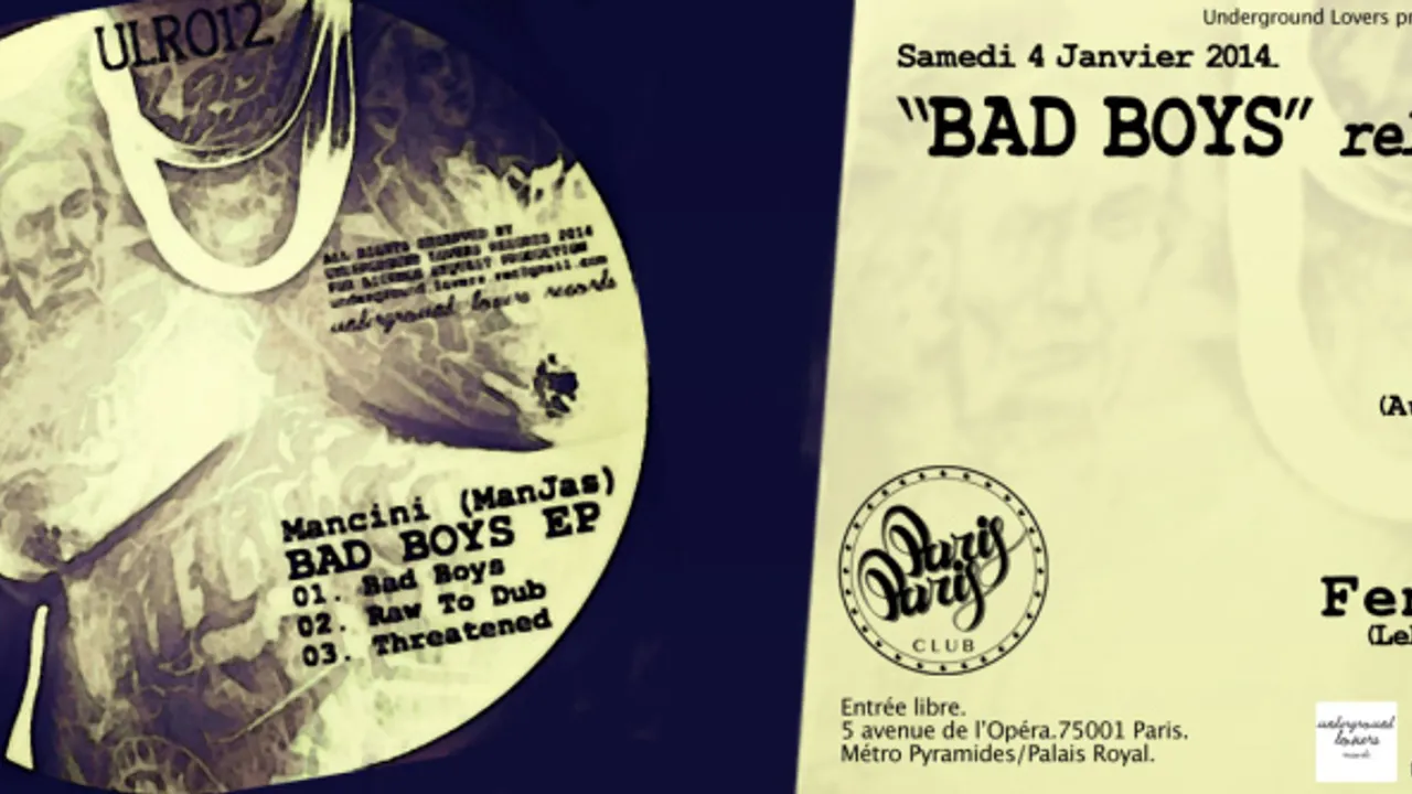 Bad Boys Release Party with Mancini & guests.
