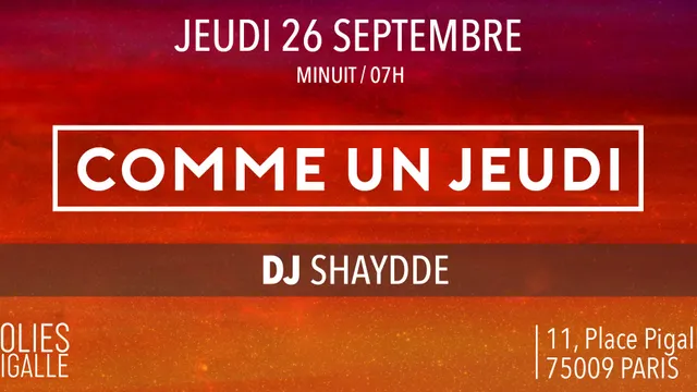 COMME UN JEUDI