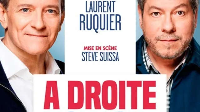 A droite, à gauche  avec Francis Huster, Régis Laspalès
