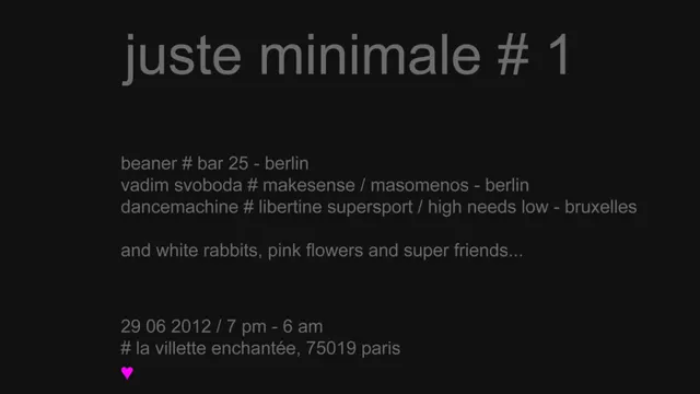 Juste Minimale W. Beaner -BAR25-