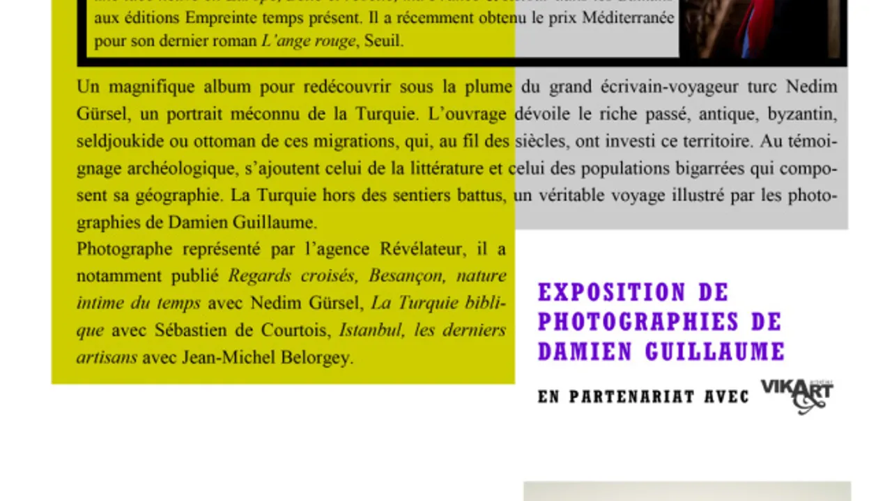 Café Littéraire avec l'écrivain Nedim Gürsel