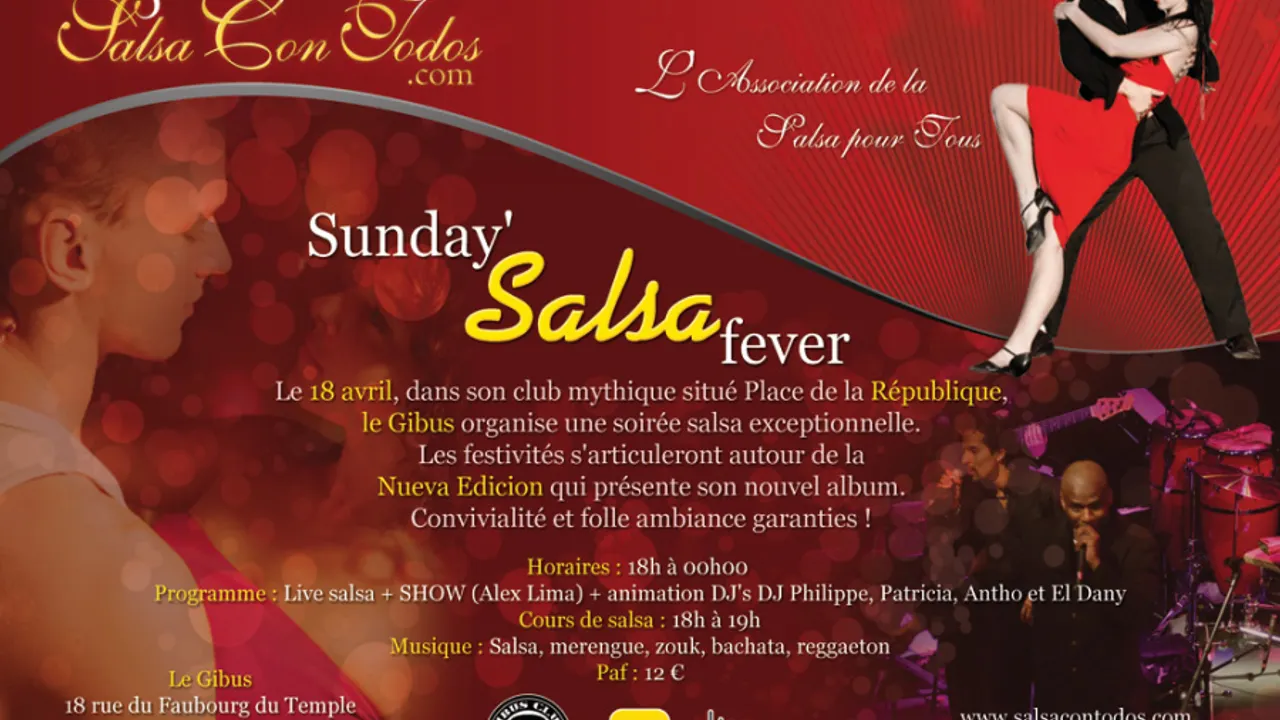 EXCPETIONNELLE SOIREE SALSA AU GIBUS