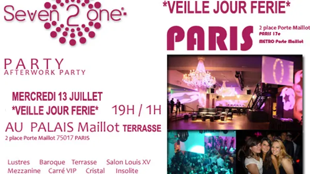 After Work @ PALAIS MAILLOT *VEILLE FERIE*
