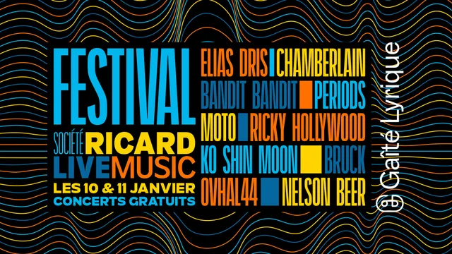 LE FESTIVAL SOCIÉTÉ RICARD LIVE MUSIC À LA GAITÉ LYRIQUE