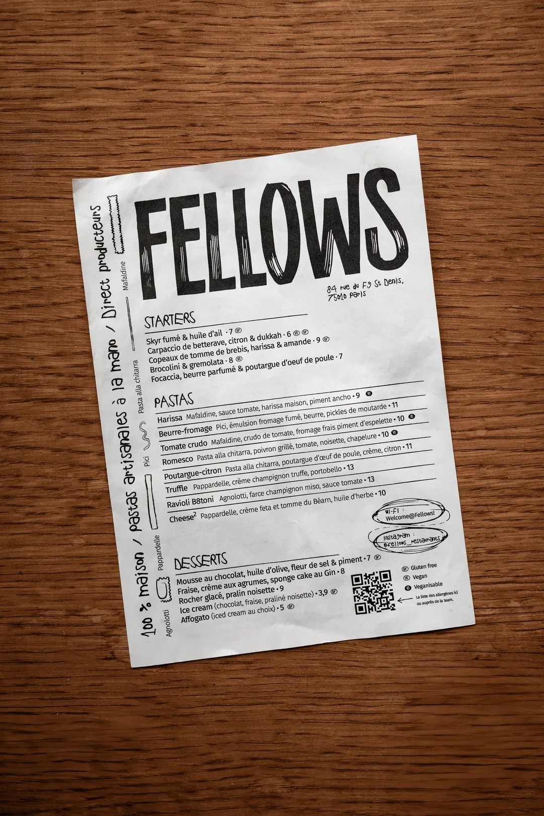 Fellows Restaurant Paris