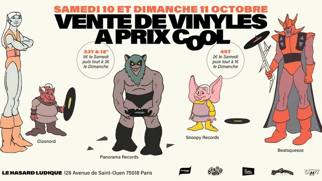 Vente de vinyles à prix cool et dégressifs