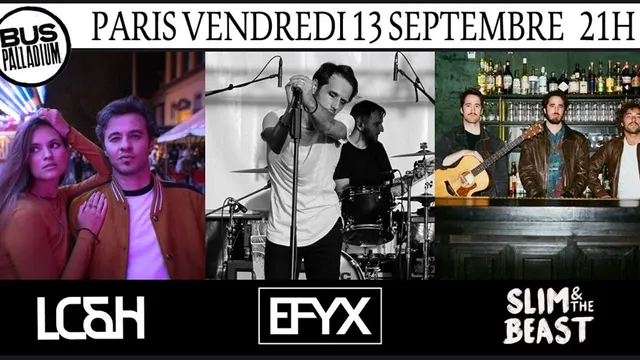 SOIRÉE ROCK AU BUS ! Laura Crowe & Him / EFYX / Slim & the Beast