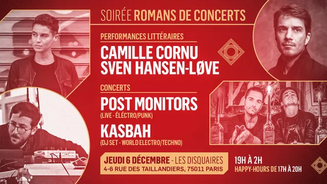 Soirée Romans de Concerts