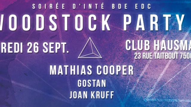 Woodstock Party by Bde EDC Delirium