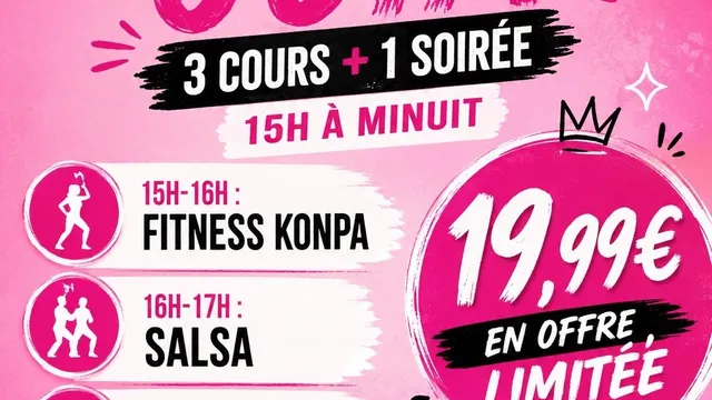 Cours de fitness konpa, salsa, konpa gouyad