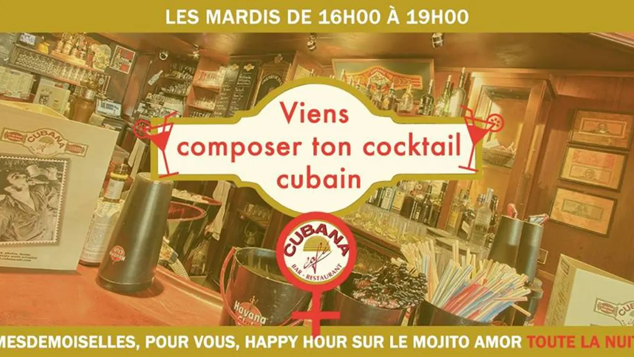 Viens composer ton cocktail cubain! Fiesta jusqu'à 4h00 !