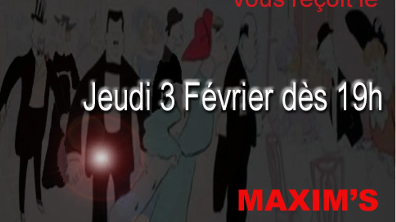 AfterWork reservée aux trentenaires chez MAXIM'S