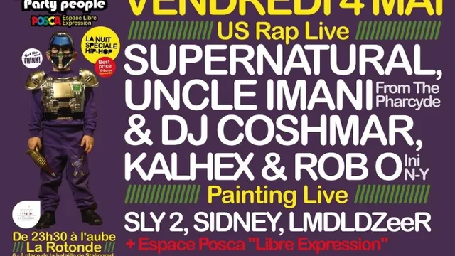 KALHEX & ROB-O (InI) + SUPERNATURAL + UNCLE IMANI (The Pharcyde) + DJ COSHMAR