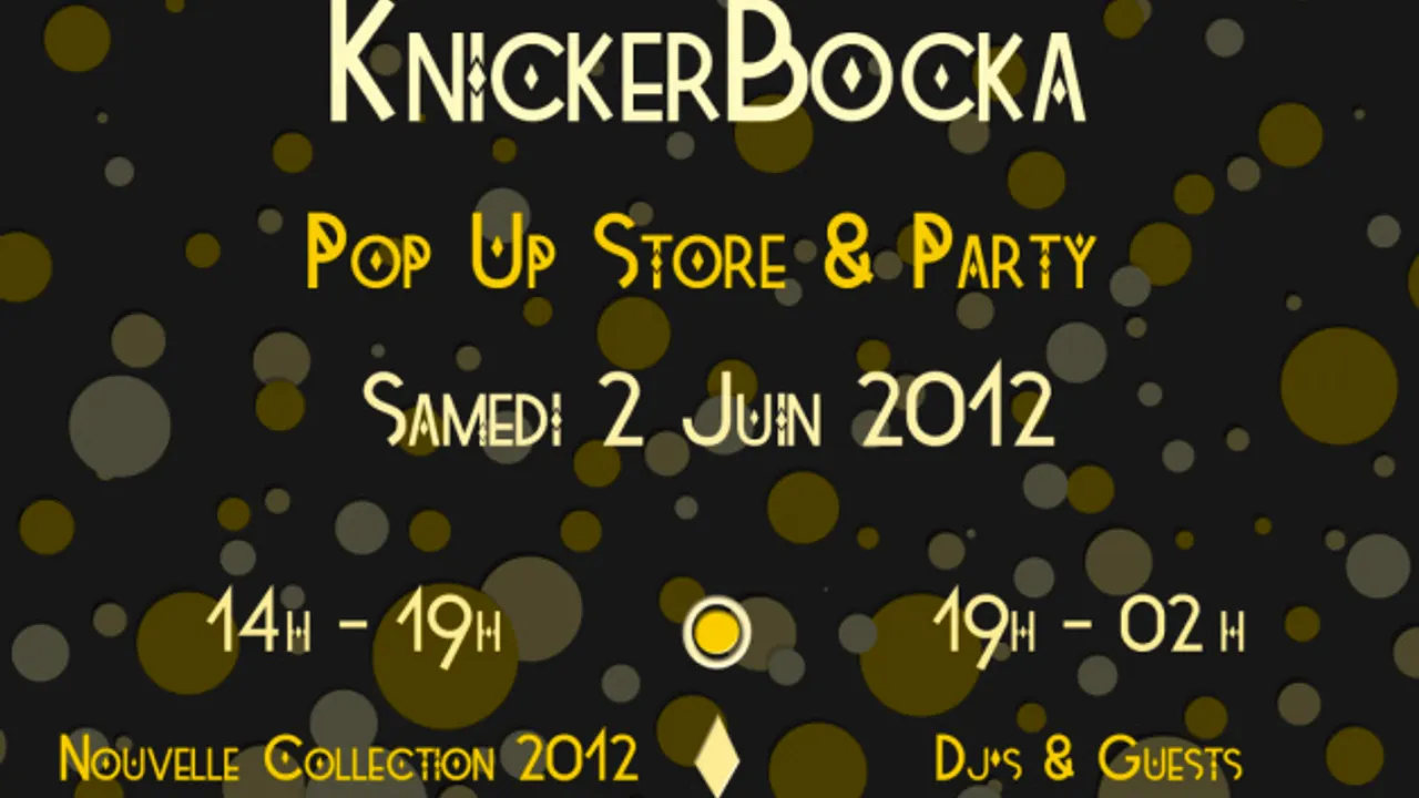 KNICKERBOCKA POPUP STORE & PARTY