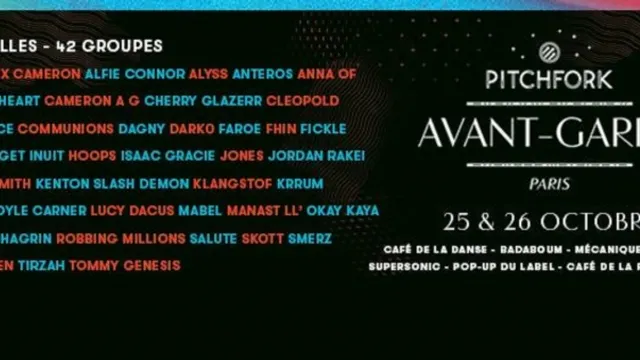Pitchfork Avant-Garde 2016 // Au Supersonic //MARDI 25 OCTOBRE & MERCREDI 26 OCTOBRE