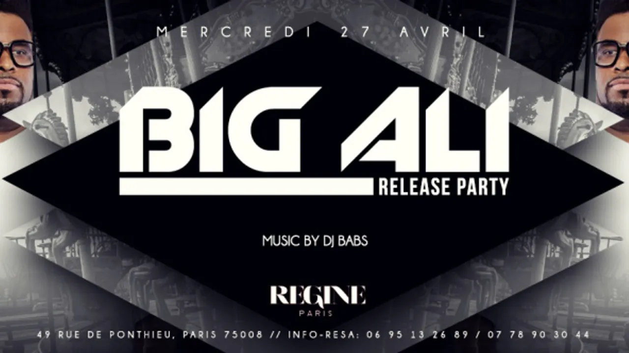 BIG ALI LIVE CHEZ REGINE -  RELEASE PARTY- LA JOCONDE