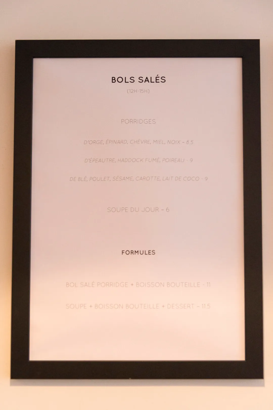 BOL, le bar à porridge Restaurant Paris