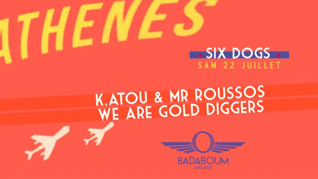 Badaboum Airlines/ Athens’ SIX DOGS in Paris w/ WAGD
