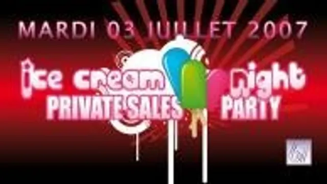 Private Sales/Ice Cream Night