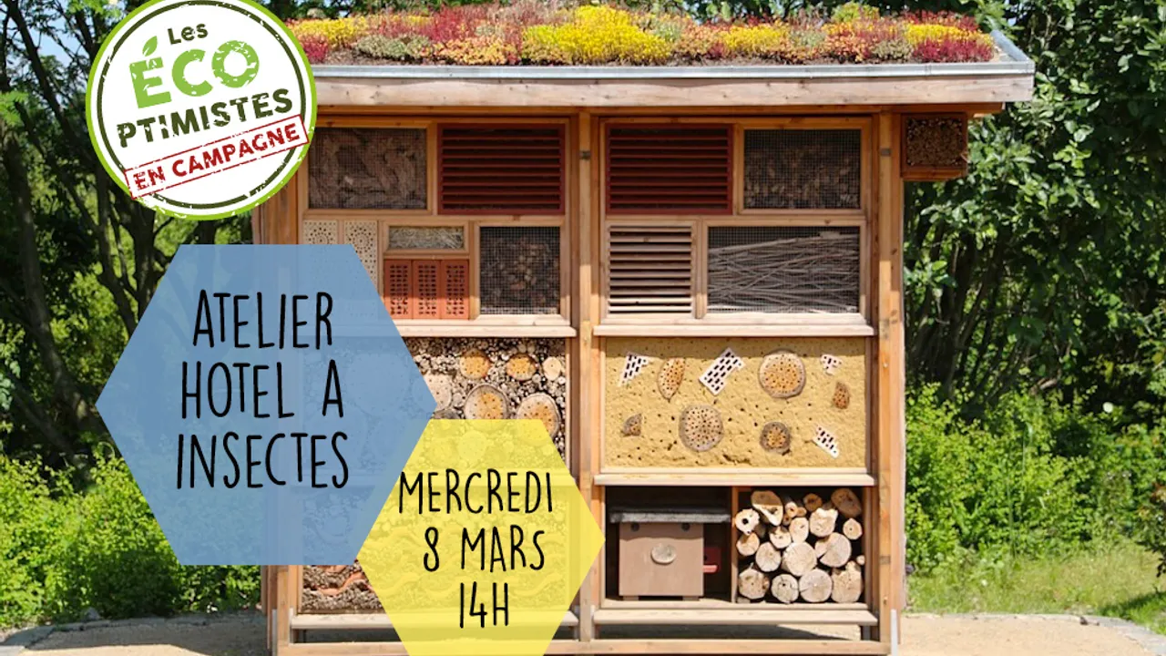 Chantier participatif 1/2 : Fabrication d'un hôtel à insectes