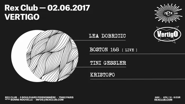 VERTIGO w/ Lea Dobricic, Boston 168 Live, Tini Gessler, Kristofo