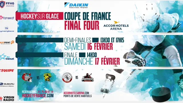 Coupe de France de Hockey sur glace 2019 à l’AccorHotels Arena de Paris