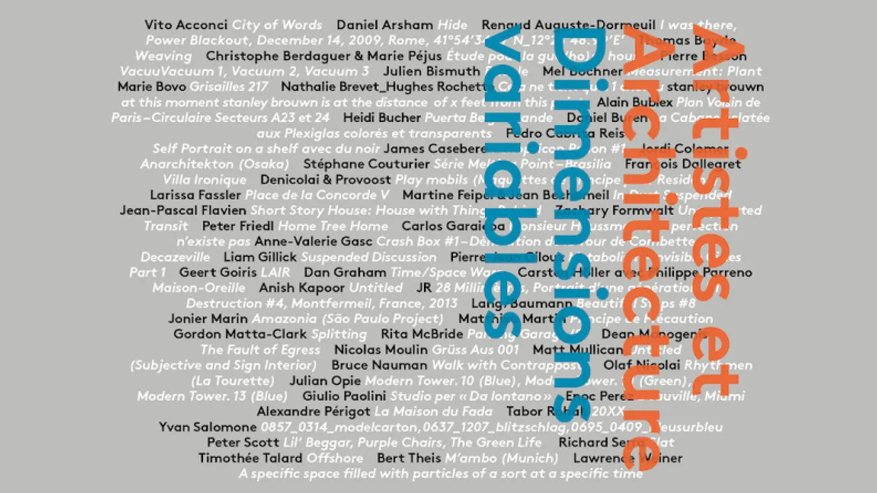 Exposition Artistes et Architecture - Dimensions variables