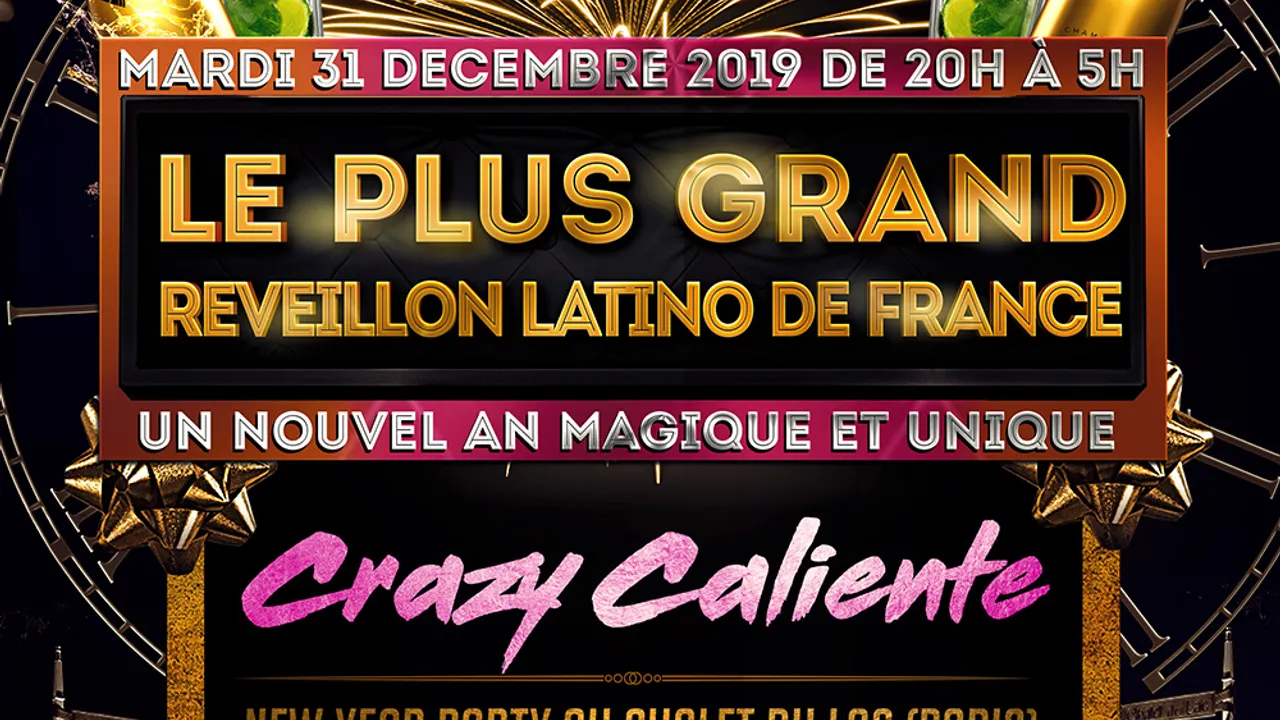 LE PLUS GRAND REVEILLON LATINO DE FRANCE - UNIQUE, MAGIQUE, EXCEPTIONNEL (2 SALLES // 2 AMBIANCES)