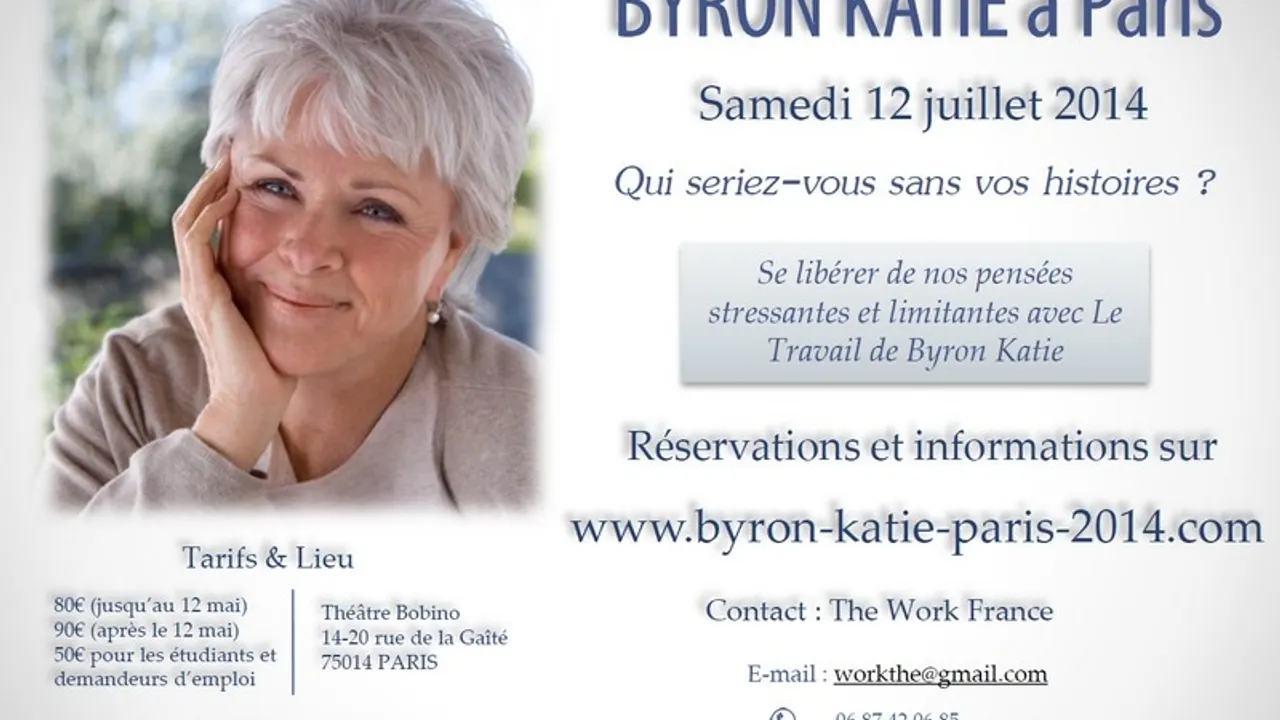 Un jour avec Byron Katie à Paris