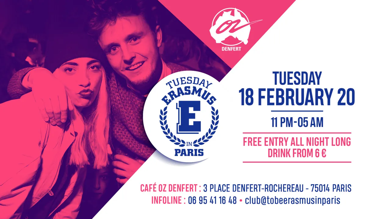 TUESDAY ERASMUS IN PARIS