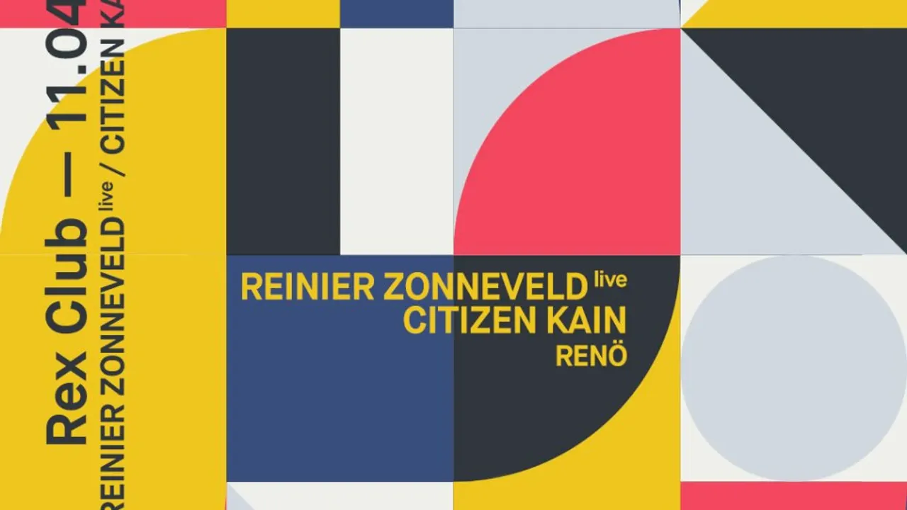 REX Club presente: Reinier Zonneveld Live, Citizen Kain, Renö