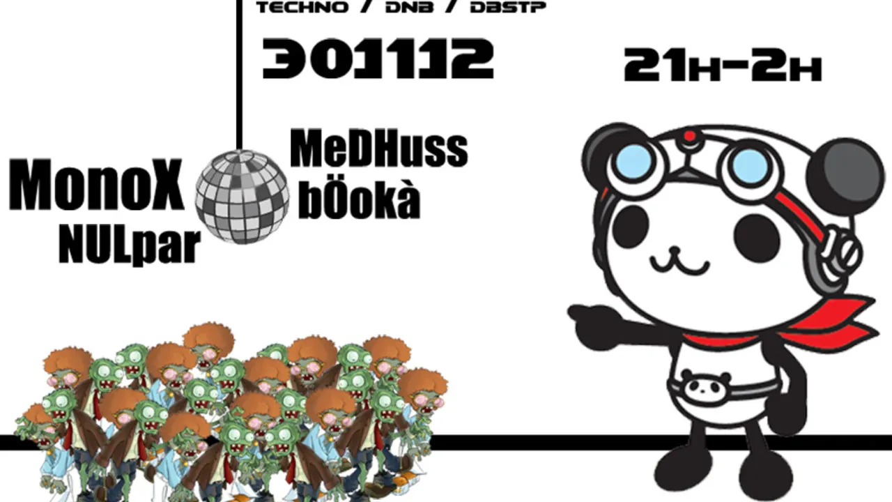 Panda play , zombie Dance