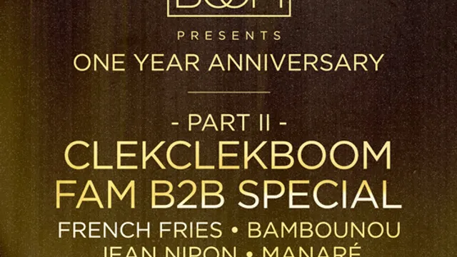 Clekclekboom 1 Year Anniversary  Part 2 Special B2B